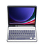 Cover2day - Bluetooth Toetsenbord voor Samsung Galaxy Tab S9 (2023) - Met stylus pen houder - QWERTY Keyboard case - Paars