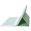 Cover2day - Bluetooth Toetsenbord voor Samsung Galaxy Tab S9 (2023) - Met stylus pen houder - QWERTY Keyboard case - Mint Groen