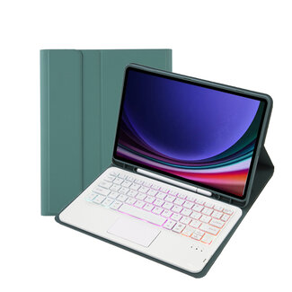 Cover2day Tablet hoes geschikt voor de Samsung Galaxy Tab S10 FE / Tab S9 FE/ Tab S9 - Donker Groen