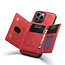 CaseMe - Telefoonhoesje geschikt voor iPhone 15 Pro Max - Back Cover - Met Magnetische Pasjeshouder - Roze