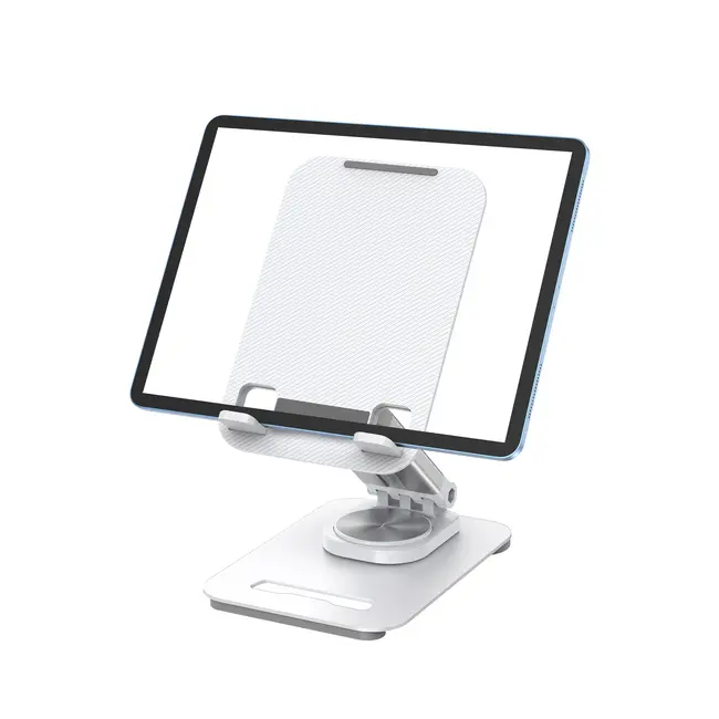 WIWU - Draaibare Desktop Standaard geschikt voor Tablet - Zilver