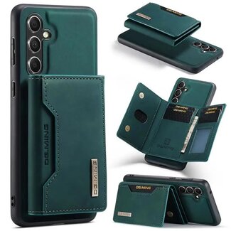 CaseMe CaseMe - Telefoonhoesje geschikt voor Samsung Galaxy S23 FE - Back Cover - Met Magnetische Pasjeshouder - Donker Groen