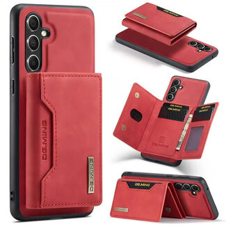 CaseMe CaseMe - Telefoonhoesje geschikt voor Samsung Galaxy S23 FE - Back Cover - Met Magnetische Pasjeshouder - Rood