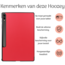 Tablet hoes geschikt voor de Samsung Galaxy Tab S9 Plus/S9 FE Plus (2023) - Rood