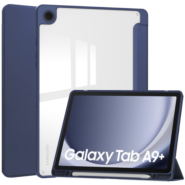 Tablet hoes geschikt voor de Samsung Galaxy Tab A9 Plus (2023) - Donker Blauw