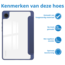 Tablet hoes geschikt voor de Samsung Galaxy Tab A9 Plus (2023) - Donker Blauw