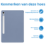 Tablet hoes geschikt voor de Samsung Galaxy Tab S9 FE / Tab S9 - Paars