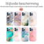 Hoesje voor Apple iPhone 15 - Watercolor print - Turquoise