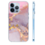 Hoozey - Hoesje voor Apple iPhone 15 Plus - Watercolor print - Paars / Roze