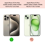 Hoozey - Hoesje voor Apple iPhone 15 Pro Max - Watercolor print - Groen / Wit