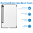 Tablet hoes geschikt voor de Samsung Galaxy Tab S9 FE - Wit