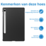 Tablet hoes geschikt voor de Samsung Galaxy Tab S9 FE - Zwart