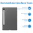 Tablet hoes geschikt voor de Samsung Galaxy Tab S9 FE - Grijs