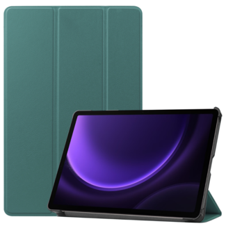 Cover2day Tablet hoes geschikt voor de Samsung Galaxy Tab S9 FE - Donker Groen