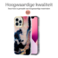 Hoozey - Hoesje voor Apple iPhone 15 Pro Max - Pearl Case - Donker Blauw / Roze