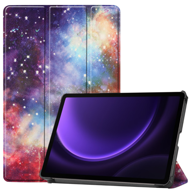 Tablet hoes geschikt voor de Samsung Galaxy Tab S9 FE Plus - Galaxy