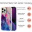 Hoozey - Hoesje voor Apple iPhone 15 - Pearl Case - Roze / Paars