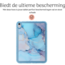 Hoozey - Back Cover voor Samsung Galaxy Tab S9/S9 FE (2023) - 11/10.9 inch - Tablet hoes - Marmer print - Blauw
