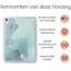 Hoozey - Back Cover voor Samsung Galaxy Tab S9+/S9 FE+ (2023) - 12.4 inch - Tablet hoes - Marmer print - Groen