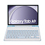 Case2go - Bluetooth Toetsenbordcase voor Samsung Galaxy Tab A9 (2023) - Met stylus pen houder - QWERTY Keyboard case - Blauw
