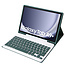 Case2go - Bluetooth Toetsenbordcase voor Samsung Galaxy Tab A9 Plus (2023) - Met stylus pen houder - QWERTY Keyboard case - Donker Groen