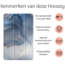 Hoozey - Book Case voor Samsung Galaxy Tab S9 (2023) - 11 inch - Sleep cover - Marmer print - Donker Blauw
