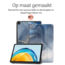 Hoozey - Book Case voor Samsung Galaxy Tab S9 (2023) - 11 inch - Sleep cover - Marmer print - Donker Blauw