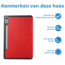 Tablet hoes geschikt voor de Lenovo Tab P12 - Rood