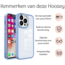 Hoozey - Hoesje voor Apple iPhone 15 Plus - Clear Case - Licht Blauw