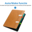 Cover2day - Tablet hoes geschikt voor Samsung Galaxy Tab S9  Plus (2023) - Auto Wake/Sleep functie - Tri-Fold Book Case met penhouder -Bruin