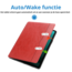 Cover2day - Tablet hoes geschikt voor Samsung Galaxy Tab S9  Plus (2023) - Auto Wake/Sleep functie - Tri-Fold Book Case met penhouder - Rood