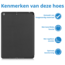 Tablet hoes geschikt voor de Apple iPad iPad 9.7 (2018 / 2017) - Zwart