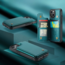 CaseMe - Telefoonhoesje geschikt voor iPhone 15 Pro Max - Back Cover met RFID Pasjeshouder - Donker Groen