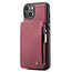 CaseMe - Telefoonhoesje geschikt voor Apple iPhone 15 Plus - Back Cover - Met Pasjeshouder - Donker Roze