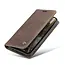 CaseMe - Telefoonhoesje geschikt voor Apple iPhone 15 Pro - Wallet Book Case - Met Magnetische Sluiting - Donker Bruin