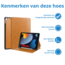 Tablet hoes geschikt voor de Apple iPad 10.2 (2021/2020/2019) - Licht Bruin