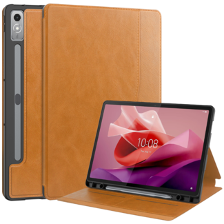 Cover2day Tablet hoes geschikt voor de Lenovo Tab P12 - Licht Bruin