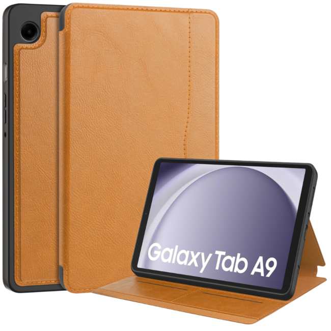 Tablet hoes geschikt voor de Samsung Galaxy Tab A9 (2023) - Licht Bruin