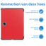 Tablet hoes geschikt voor de OnePlus Pad (2023) - Rood