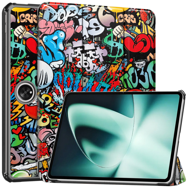 Tablet hoes geschikt voor de OnePlus Pad (2023) - Graffiti