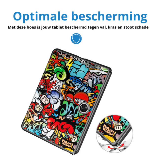 Tablet hoes geschikt voor de OnePlus Pad (2023) - Graffiti