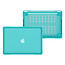 Case2go - Hoes voor Macbook Pro 13 Inch (2016-2022) - 360 Bescherming - Hard cover - Lichtblauw