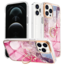 Hoesje voor Apple iPhone 15 - Marble Ring Case - Roze