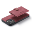 CaseMe - Telefoonhoesje geschikt voor Apple iPhone 15 - Back Cover - Met Magnetische Pasjeshouder - Rood