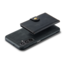 CaseMe - Telefoonhoesje geschikt voor Samsung Galaxy A14 - Back Cover - Met Magnetische Pasjeshouder - Zwart