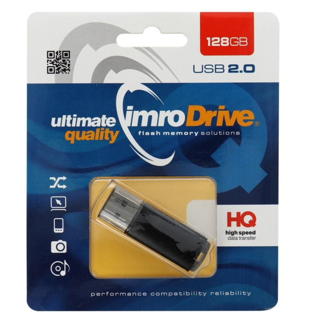 Imro - USB Stick 2.0 - 128 GB - Zwart