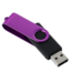 Imro - USB Geheugenstick - 128 GB - Zwart/ Paars