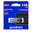 GoodRam - USB Geheugenstick - UTS3 - USB-A 3.2 - 128 GB - Zwart/Zilver