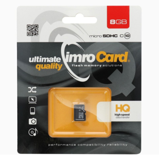 Imro Imro - Micro SD Kaart 8 GB - Geheugenkaart - Class 10 UHS