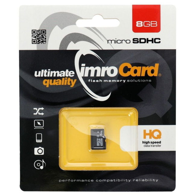Imro - Micro SD Kaart 8 GB - Geheugenkaart  Zonder Adapter